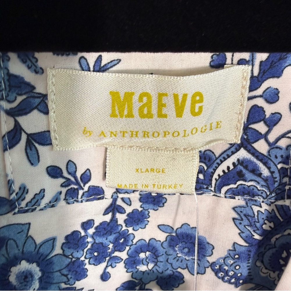 Anthropologie The Somerset Maxi Dress Blue and White Maxi Dress - Picture 12 of 15
